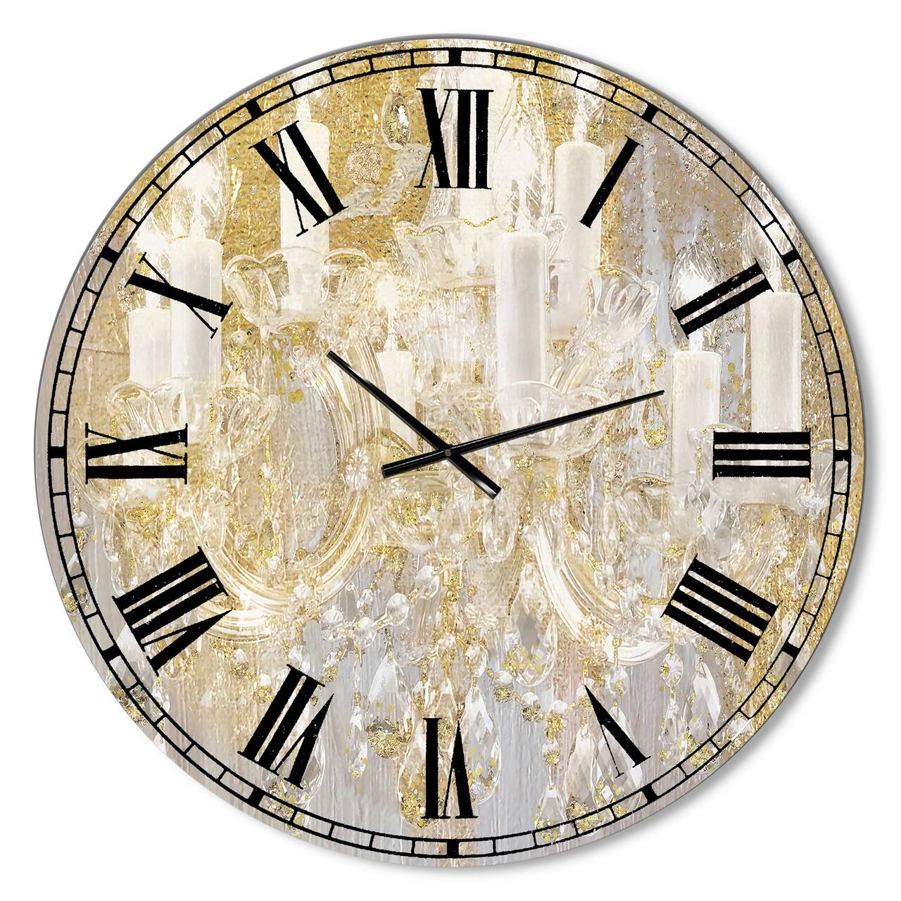 Designart 'Treasured Cottage Oversized Fashion Wall Clock